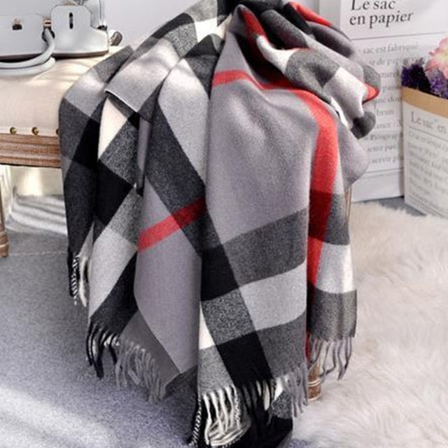 Chic Cashmere Feel Women's Scarf: Elevate Your Style with Elegance and Comfort