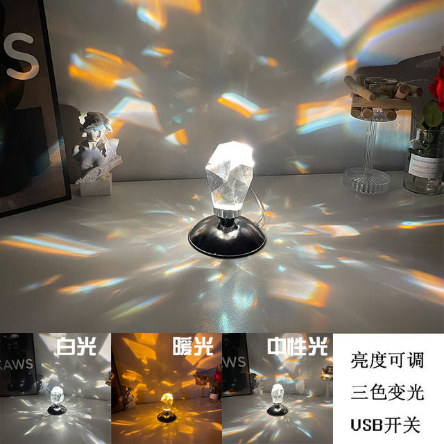 Crystal Or Diamond Effect Night Lamp
