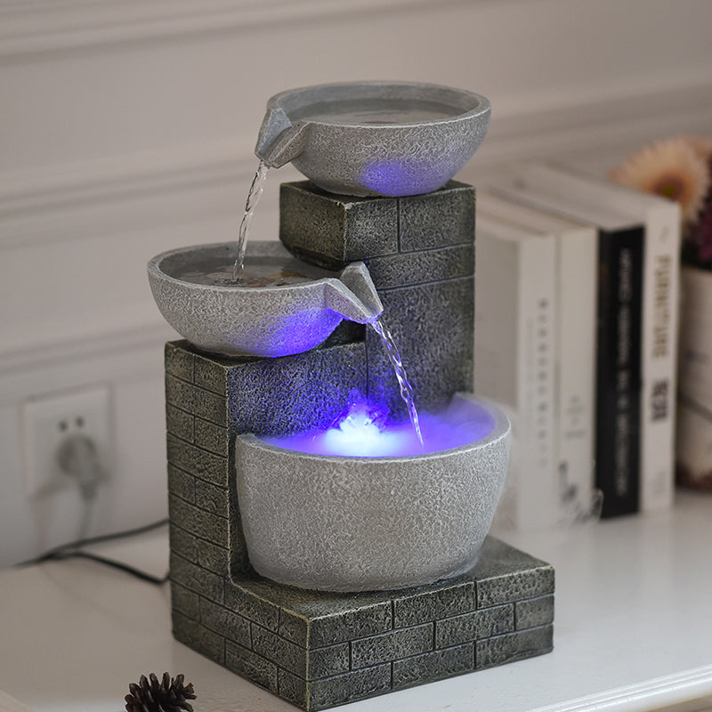 SereneScape: Modern Desktop Fountain Humidifier - Enhance Your Space with Tranquility and Style