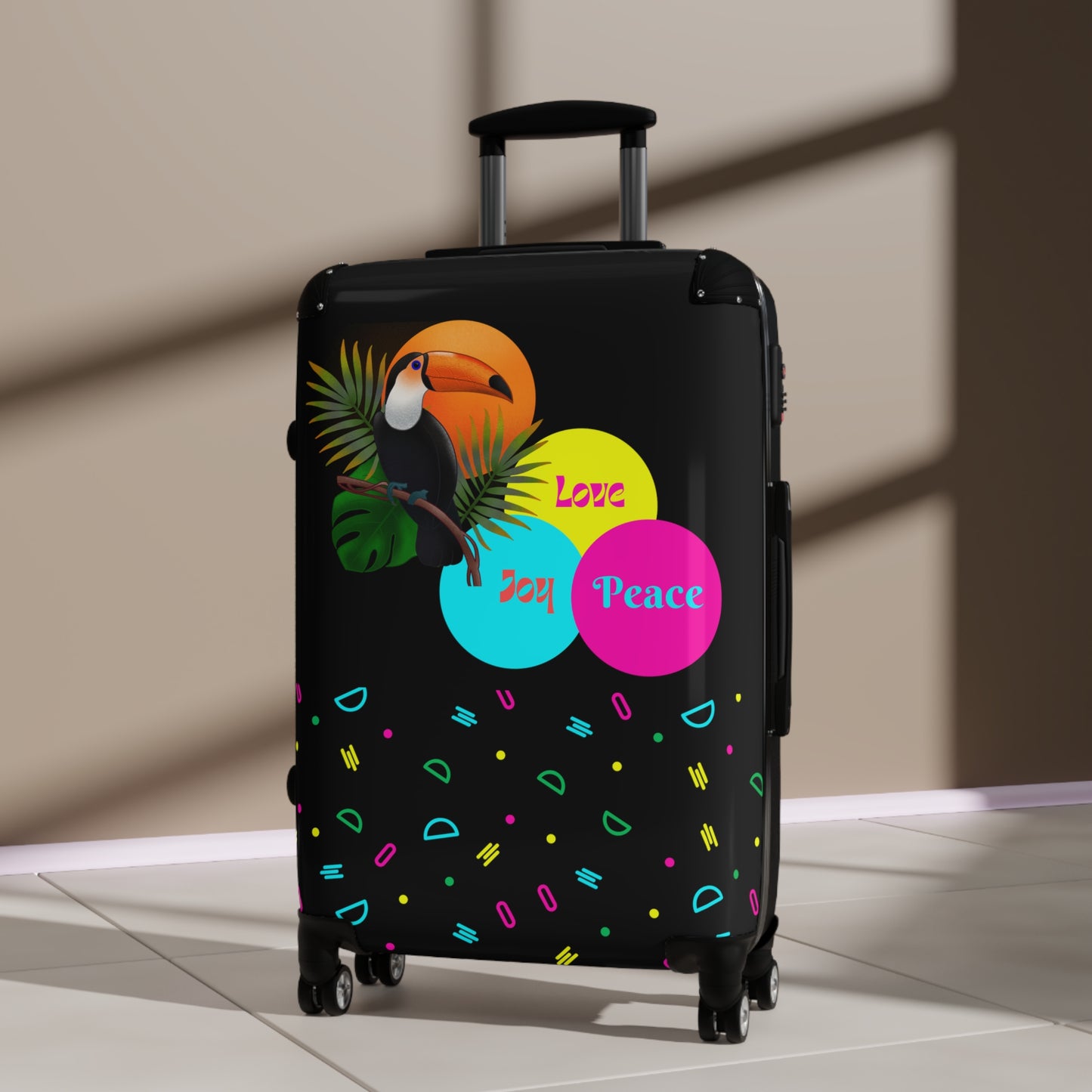 Inspirational Luggage, Holidays Suitcase, Positive Hard Shell Trolley