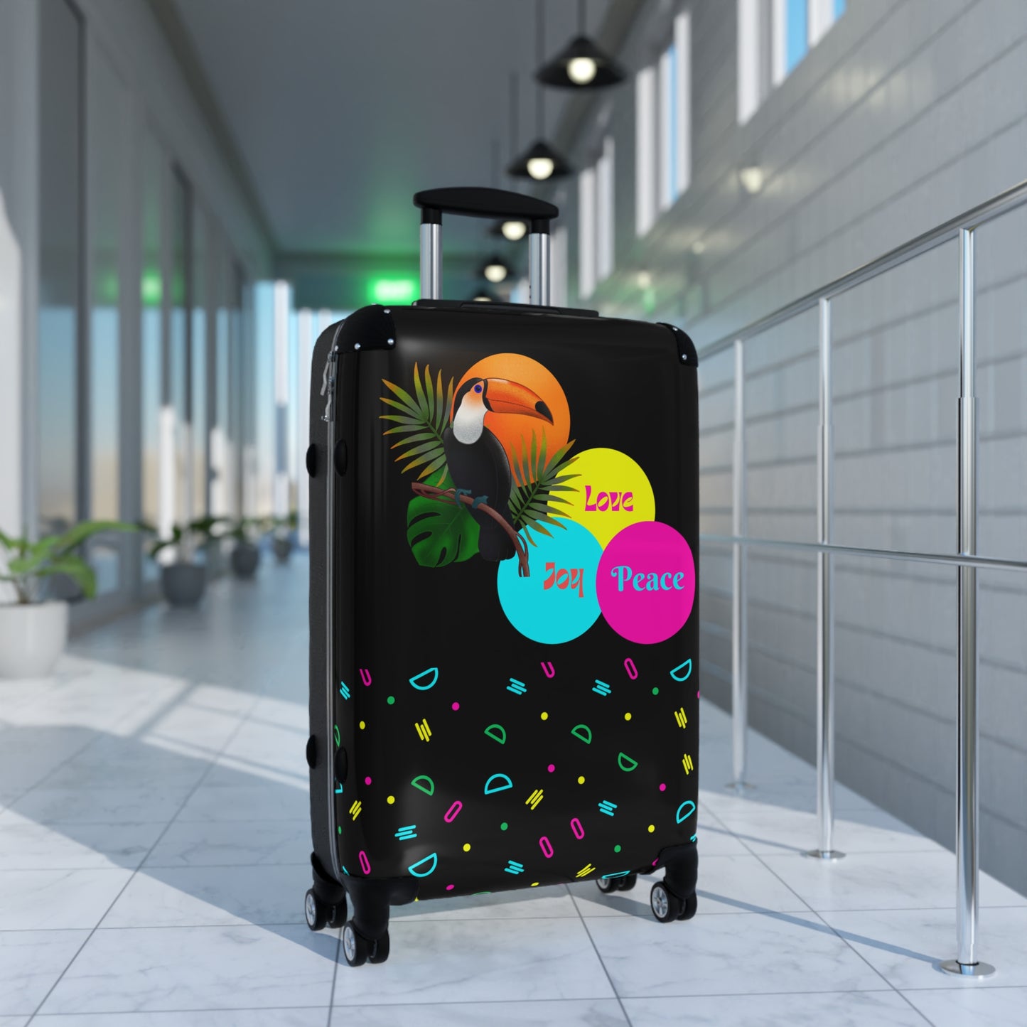 Inspirational Luggage, Holidays Suitcase, Positive Hard Shell Trolley