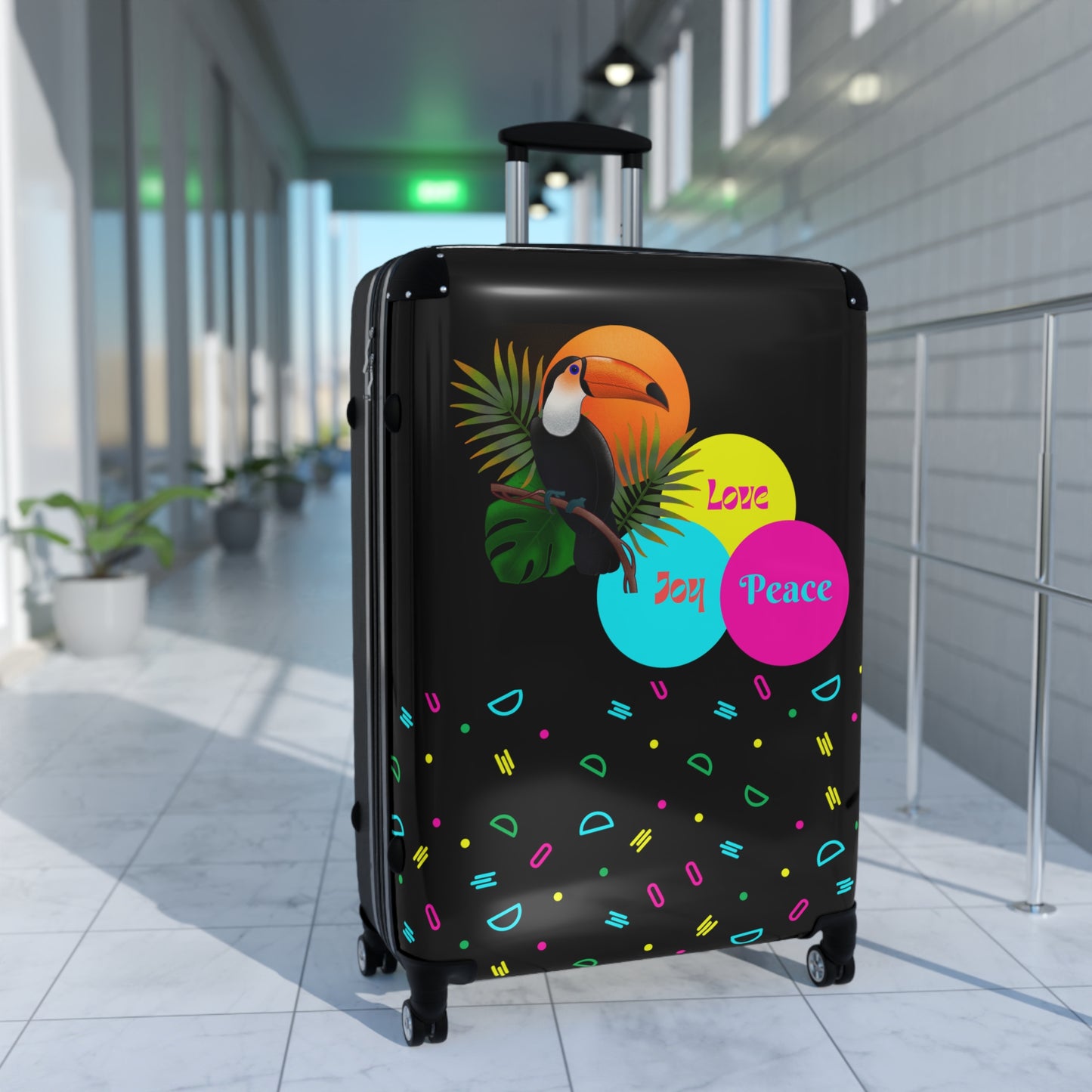 Inspirational Luggage, Holidays Suitcase, Positive Hard Shell Trolley