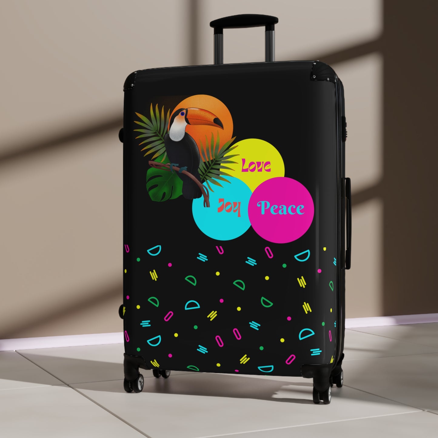 Inspirational Luggage, Holidays Suitcase, Positive Hard Shell Trolley