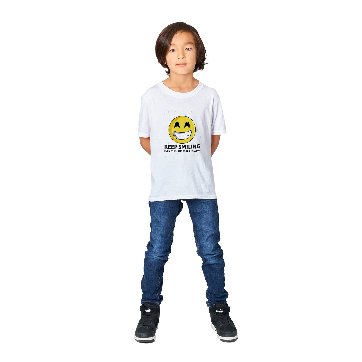 Inspirational Kids T-shirt: "I Keep Smiling" - Fashion With Meaning