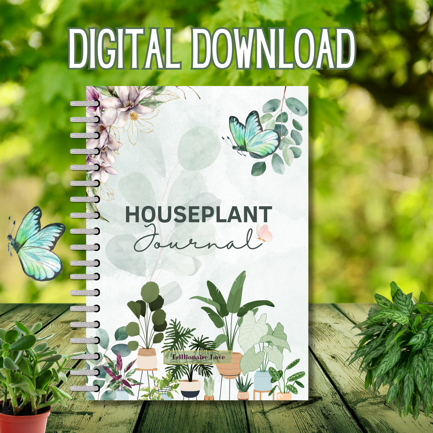 Ultimate Digital Houseplant Care Planner: Printable Indoor Plant Guide & Journal PDF
