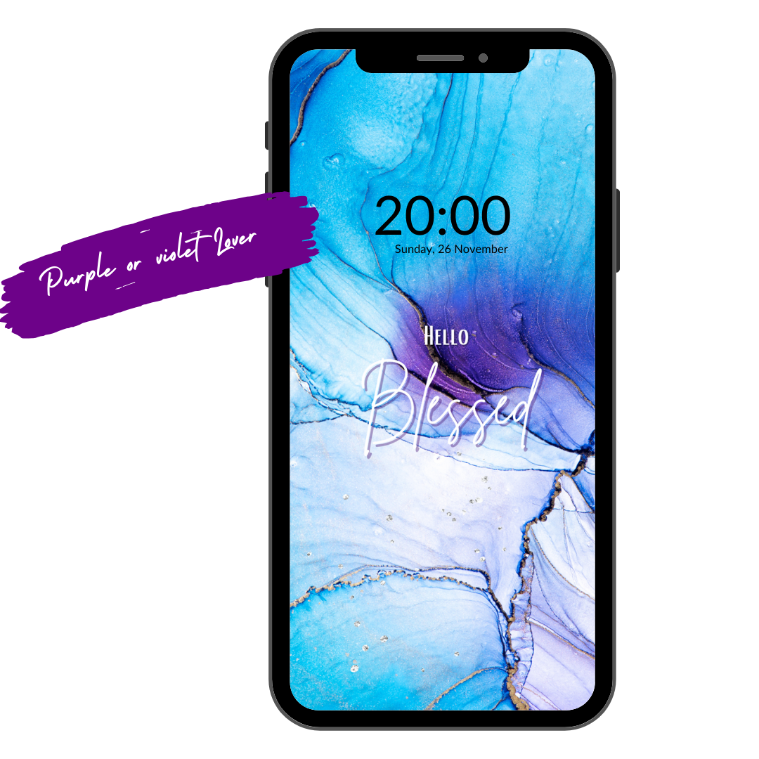 Blue & Purple Phone wallpaper - 07