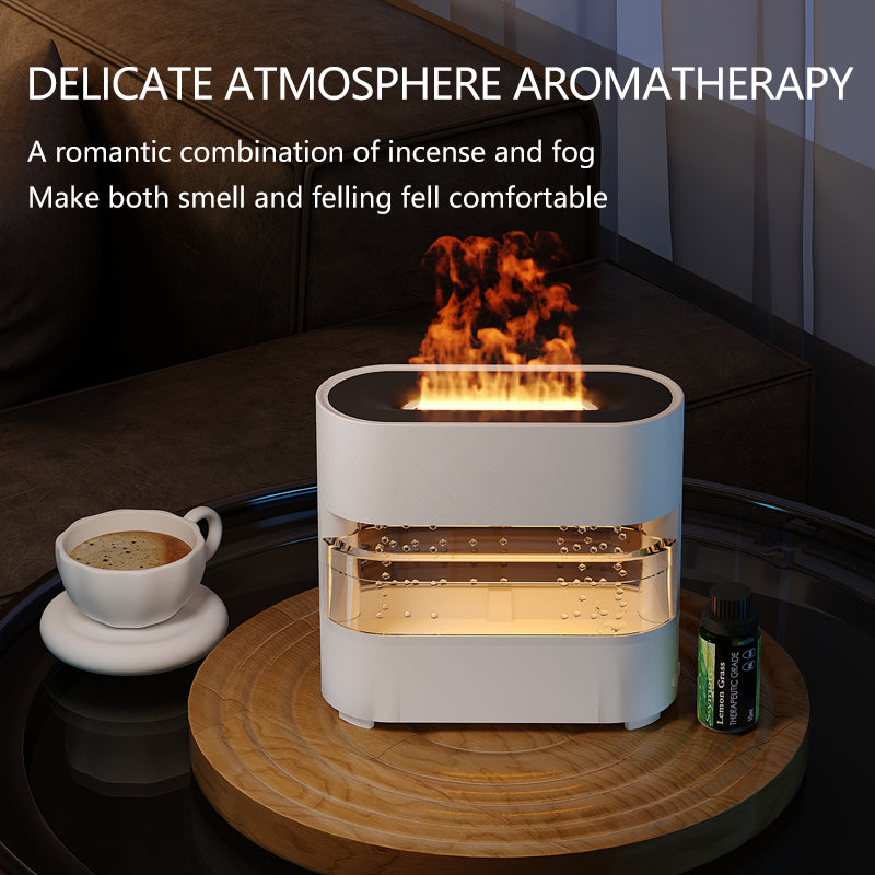 Rain Cloud Fire Humidifier Water Drip - Diffuser Fire Flame Humidifier Aroma Diffuser