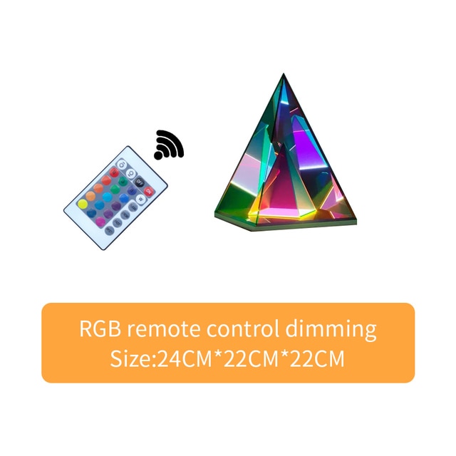 Colorful Geometric 3D Table Lamp