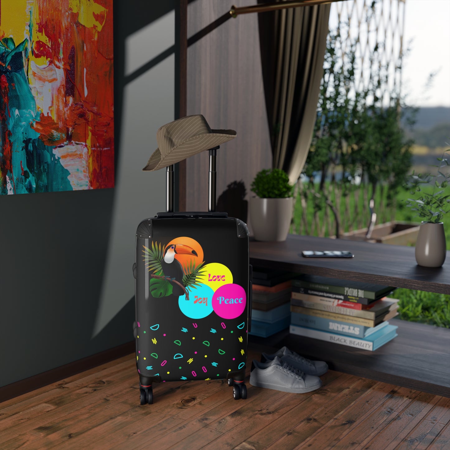 Inspirational Luggage, Holidays Suitcase, Positive Hard Shell Trolley