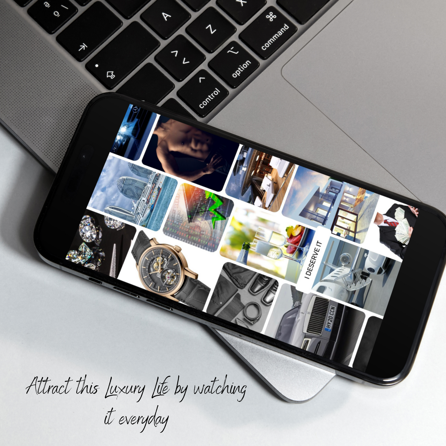 Vision Board Phone Wallpaper, Men Lifestyle, Digital Download - 111