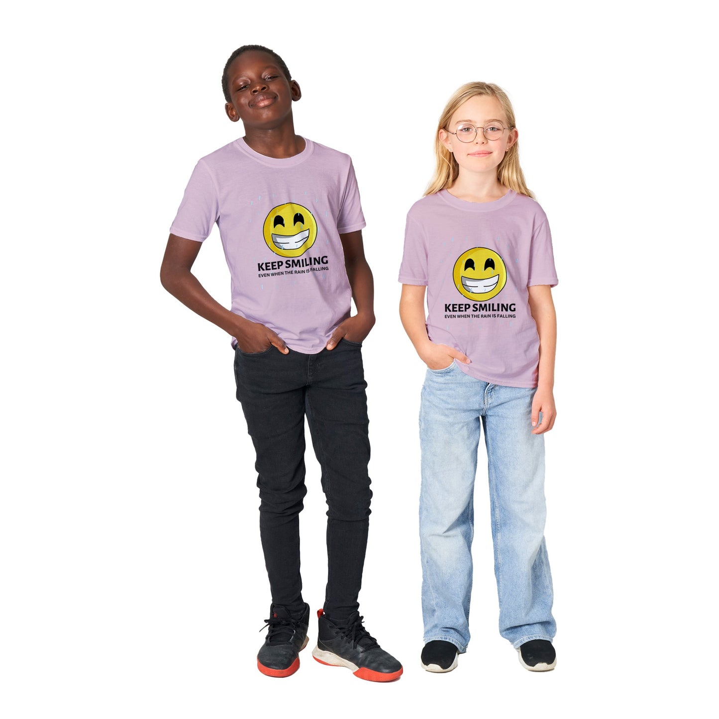 Inspirational Kids T-shirt: "I Keep Smiling" - Fashion With Meaning