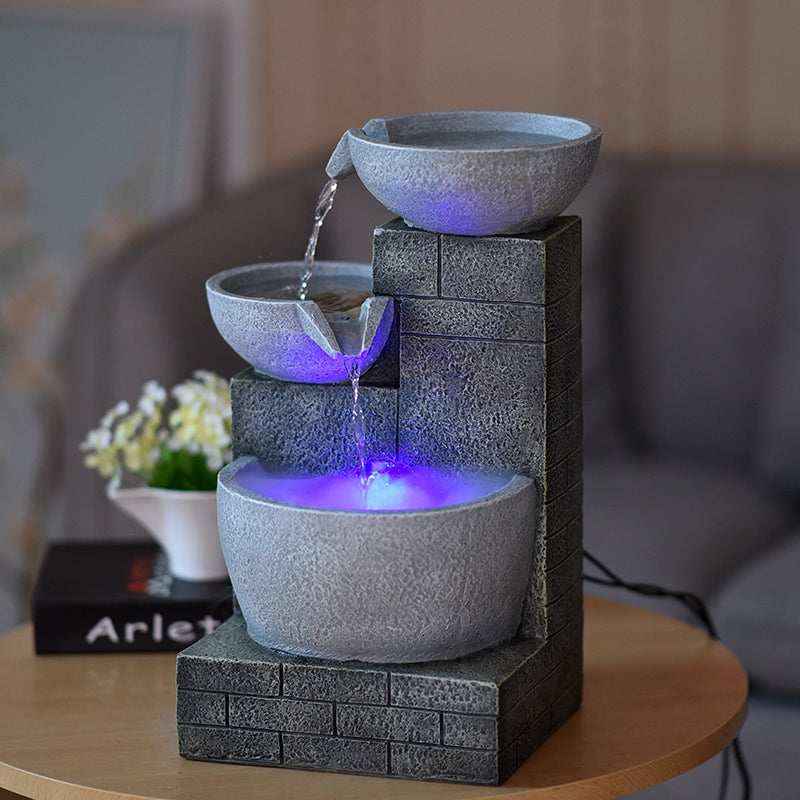 SereneScape: Modern Desktop Fountain Humidifier - Enhance Your Space with Tranquility and Style