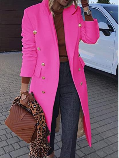 Elegant and Chick Double Breasted Long Blazers