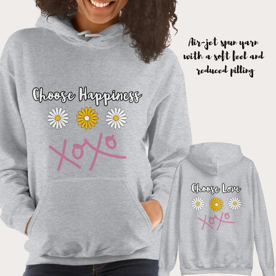 Choose Happiness Hoodie, Love Hoodie, Mental Health
