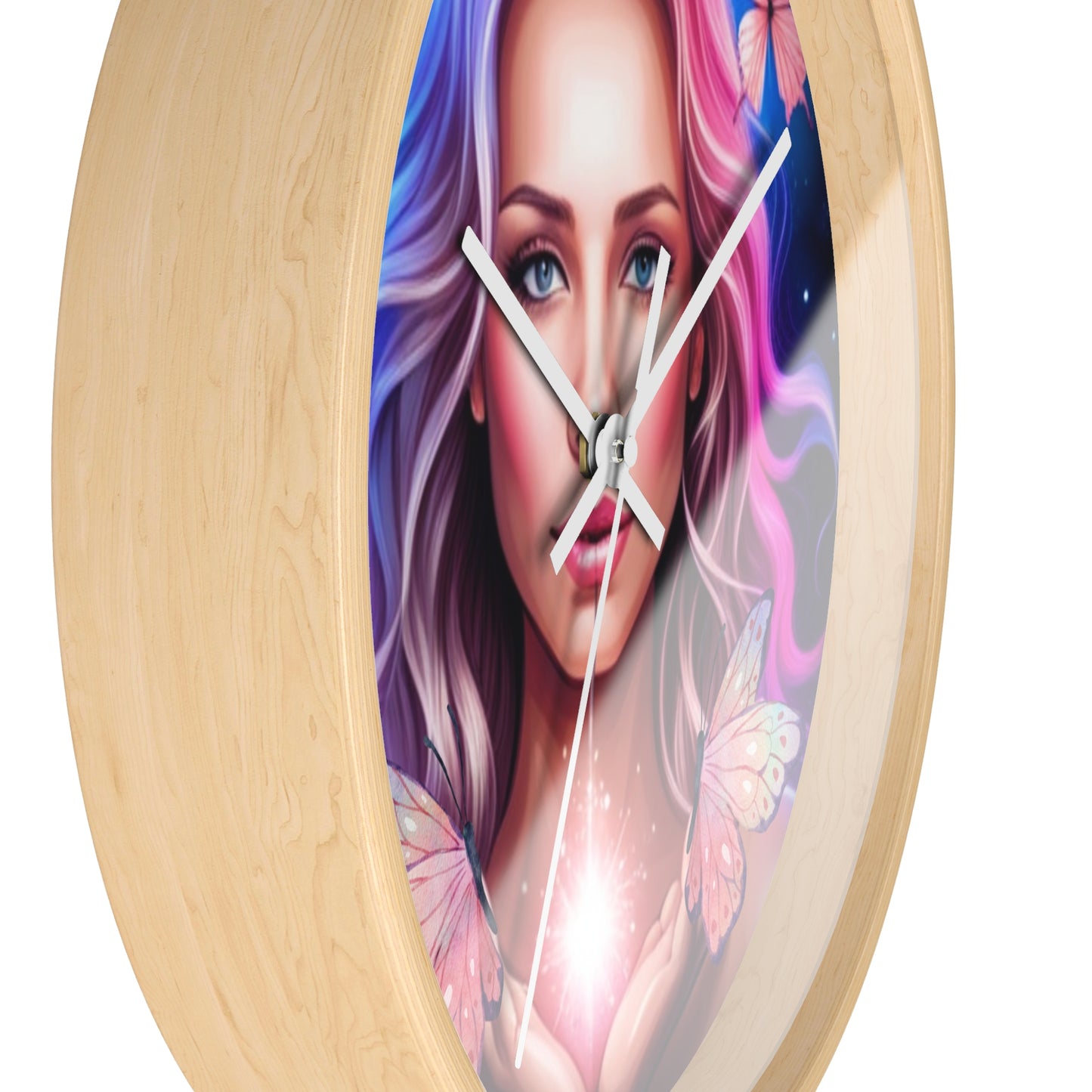 Wall Clock Unique, Wall Clock Modern, Wall Clock Wood, Pink Wall Decor, Relaxing Wall Art, Zen Wall Art, Kitchen Wall Art, feng shui wall art, meditation gift