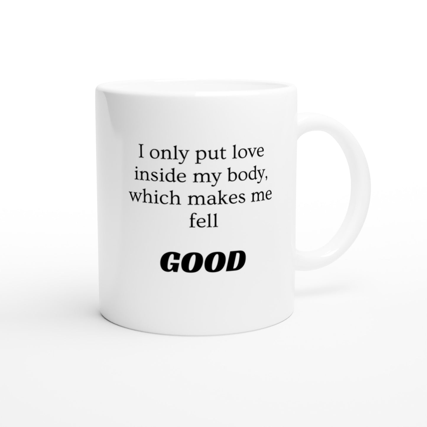 I Only Drink Love Mug- Personalised Name Letter A
