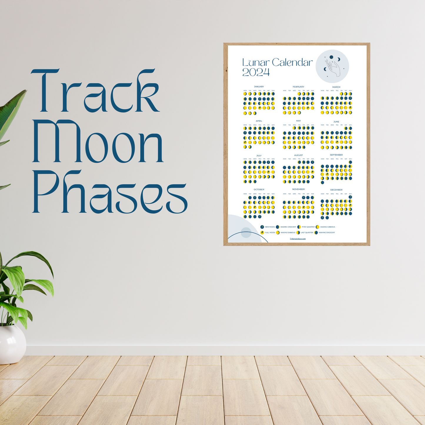 Moon Planner | Moon Journal | Moon Tracker | Moon Calendar | Digital Download