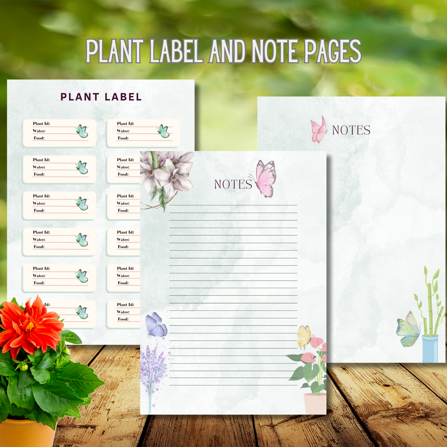 Ultimate Digital Houseplant Care Planner: Printable Indoor Plant Guide & Journal PDF