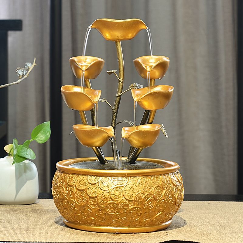 Running Water Fountain Wealth Attraction Tree Ornaments For Home Decoration