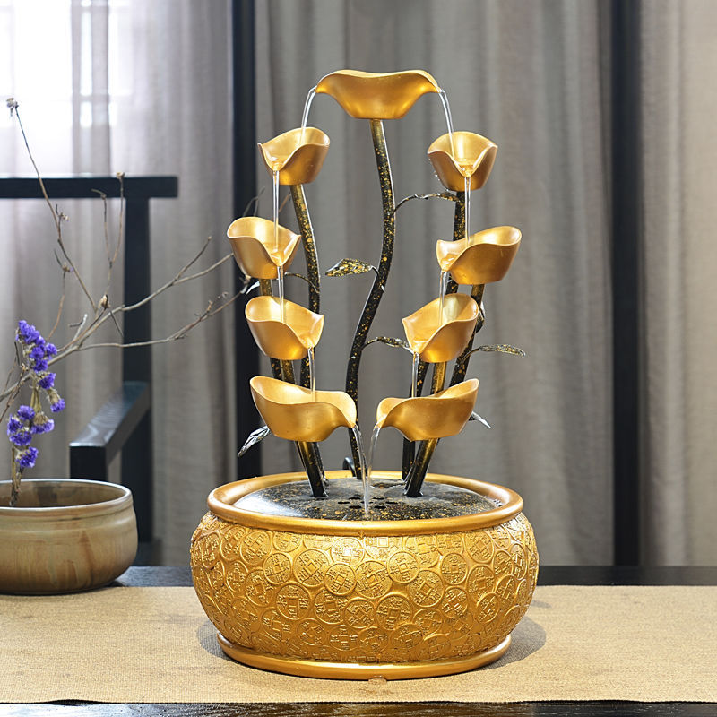 Running Water Fountain Wealth Attraction Tree Ornaments For Home Decoration