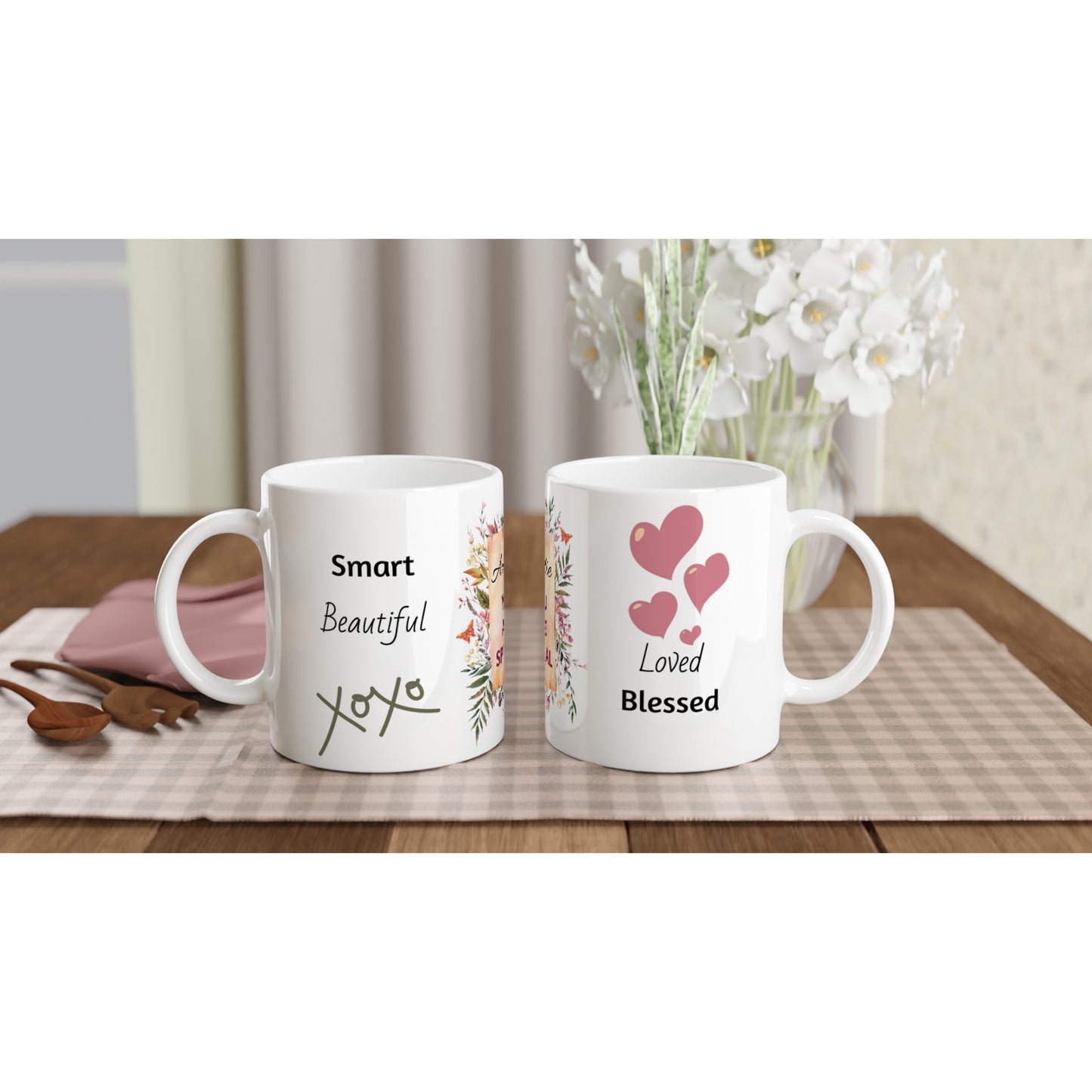 Special Auntie Gift Coffee Tea Mug, Botanical Gift