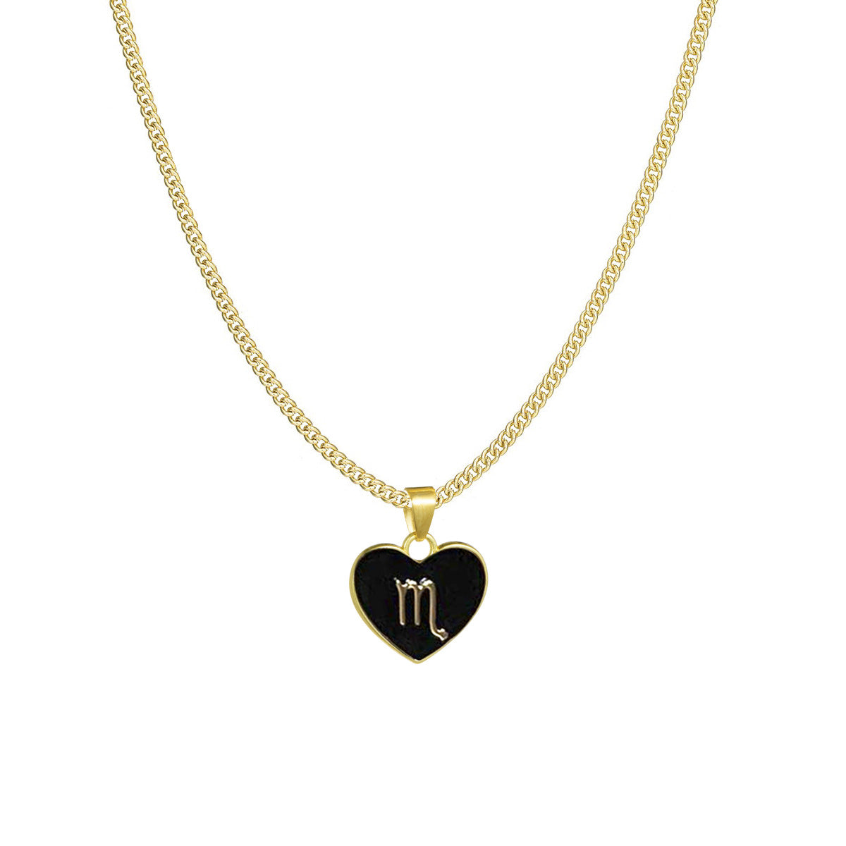 12 Zodiac Sign Constellation Heart-shaped Love Necklace