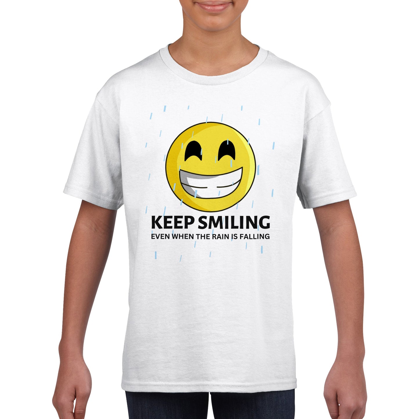 Inspirational Kids T-shirt: "I Keep Smiling" - Fashion With Meaning