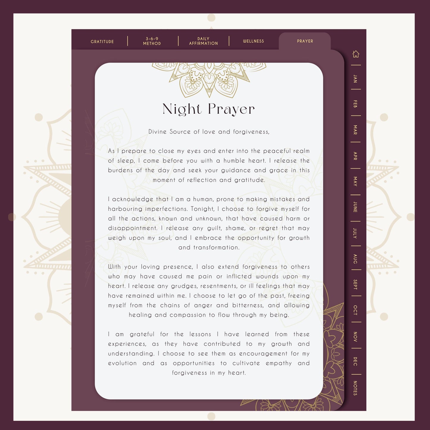 Prayer journal, prayer planner, digital prayer, printable prayer