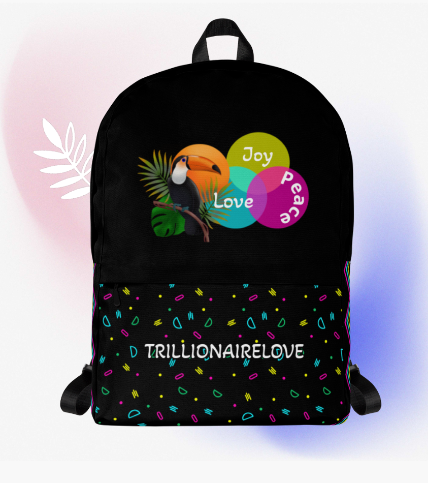 Introducing our vibrant, Inspirational "Love, Peace, and Joy" Backpack, designed for daily use or sports activities! This trendy backpack comes in exotic bright colours (pink, blue, and yellow) and is an inspiring statement of positivity that will uplift your spirits.