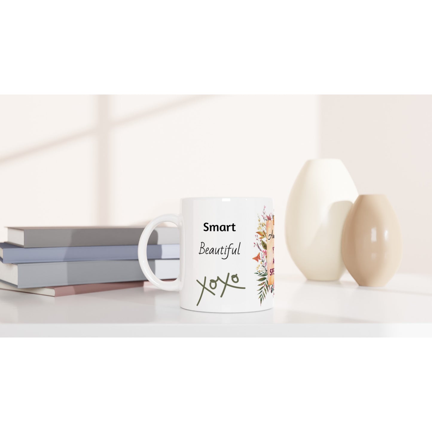 Special Auntie Gift Coffee Tea Mug, Botanical Gift