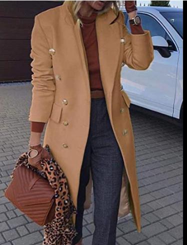 Elegant and Chick Double Breasted Long Blazers