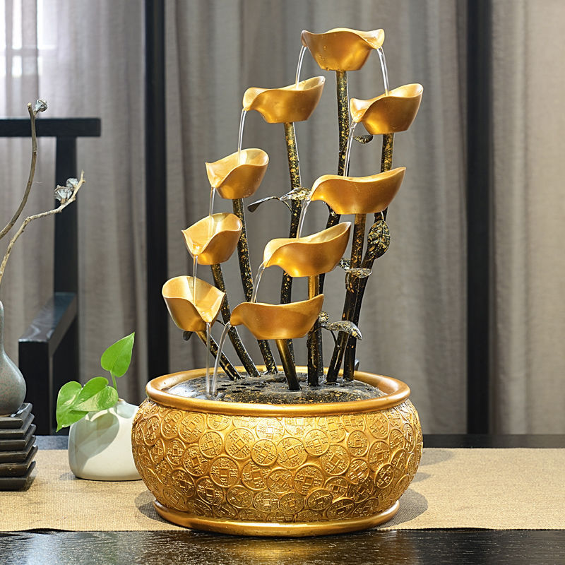 Running Water Fountain Wealth Attraction Tree Ornaments For Home Decoration