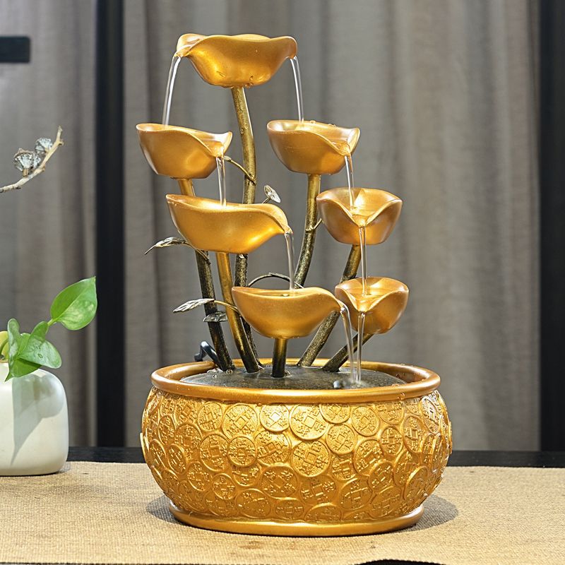 Running Water Fountain Wealth Attraction Tree Ornaments For Home Decoration