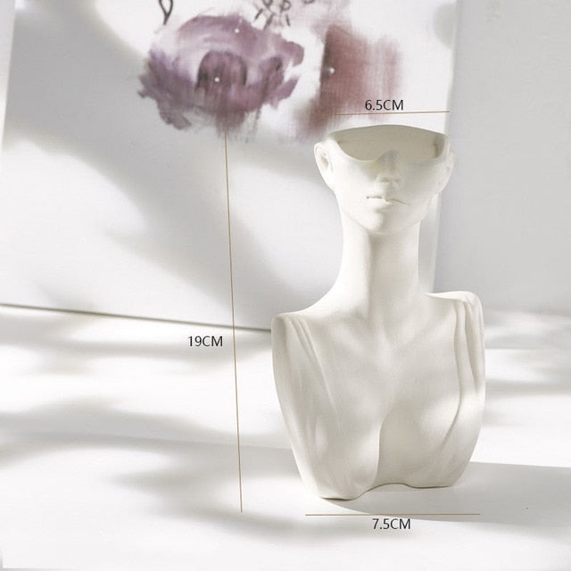 Woman Art Sculpture Ceramic Vases