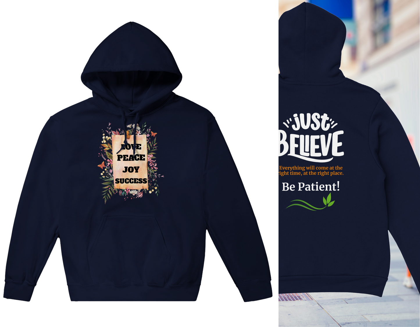 Just Believe Unisex Pullover Faith Hoodie