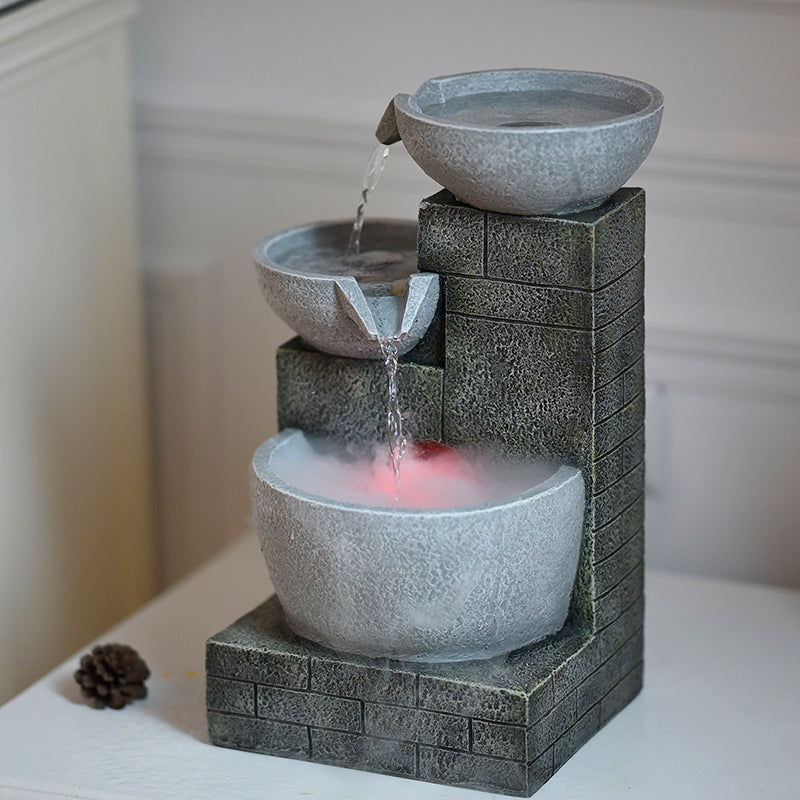 SereneScape: Modern Desktop Fountain Humidifier - Enhance Your Space with Tranquility and Style