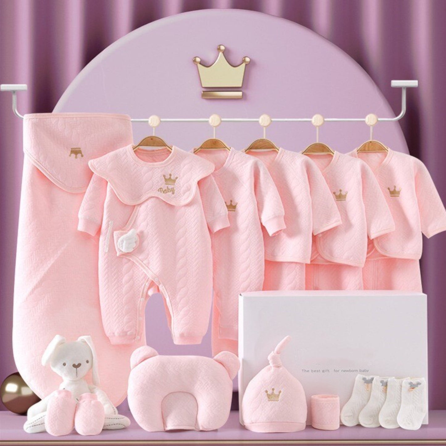 Newborn Baby DeLuxe Set 0-6M, Baby Shower Gift Set