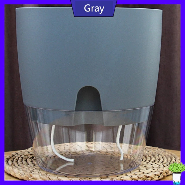 Effortless Gardening Made Simple: Discover Our Double Layer Self Watering Flowerpot!