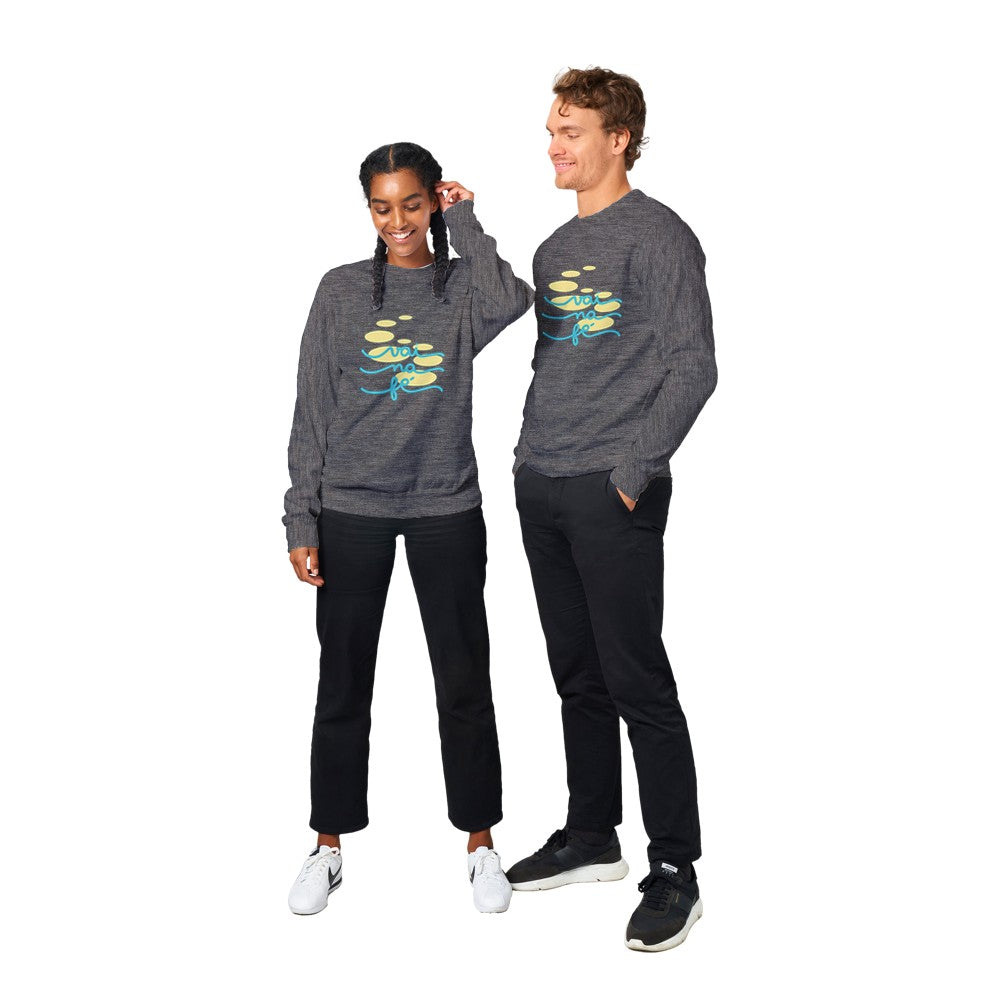Motivational Premium Unisex Sweatshirt, Vai Na Fe, Portuguese Brazil Jumper, Religious Gift, Suéter.
