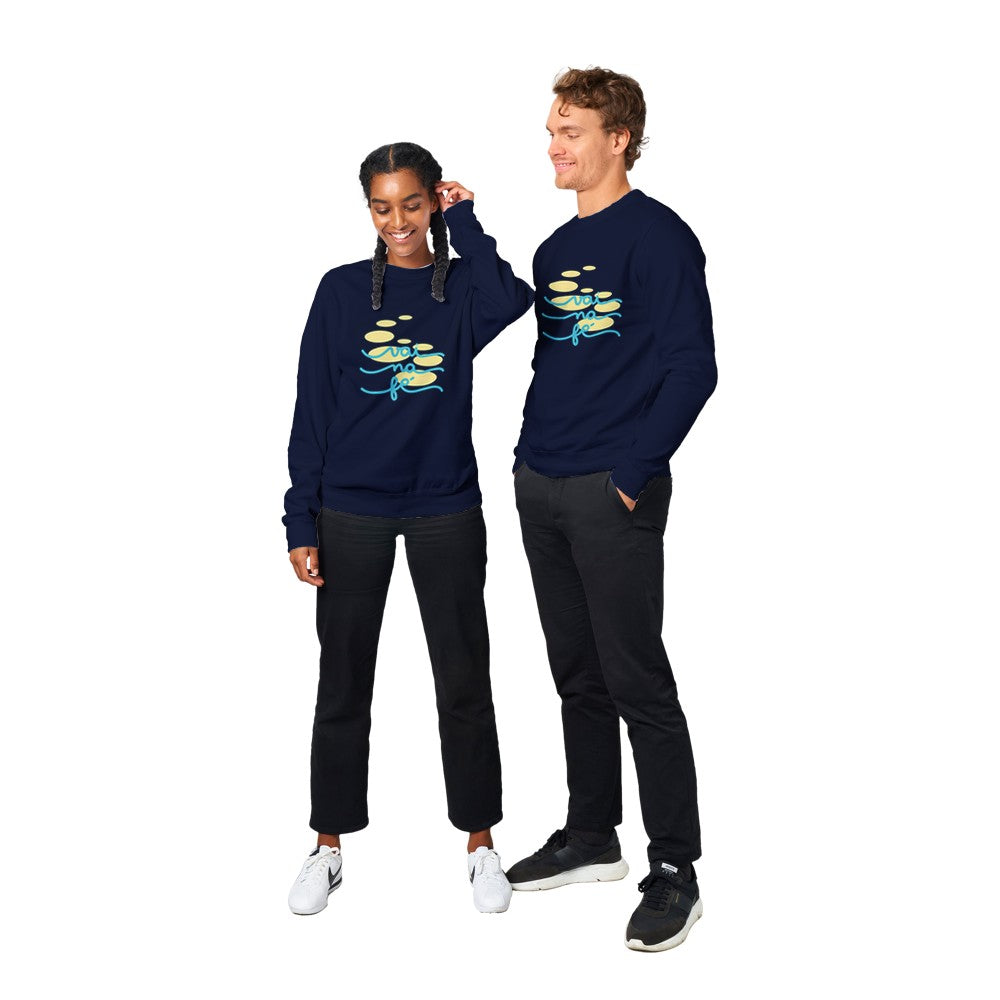 Motivational Premium Unisex Sweatshirt, Vai Na Fe, Portuguese Brazil Jumper, Religious Gift, Suéter.
