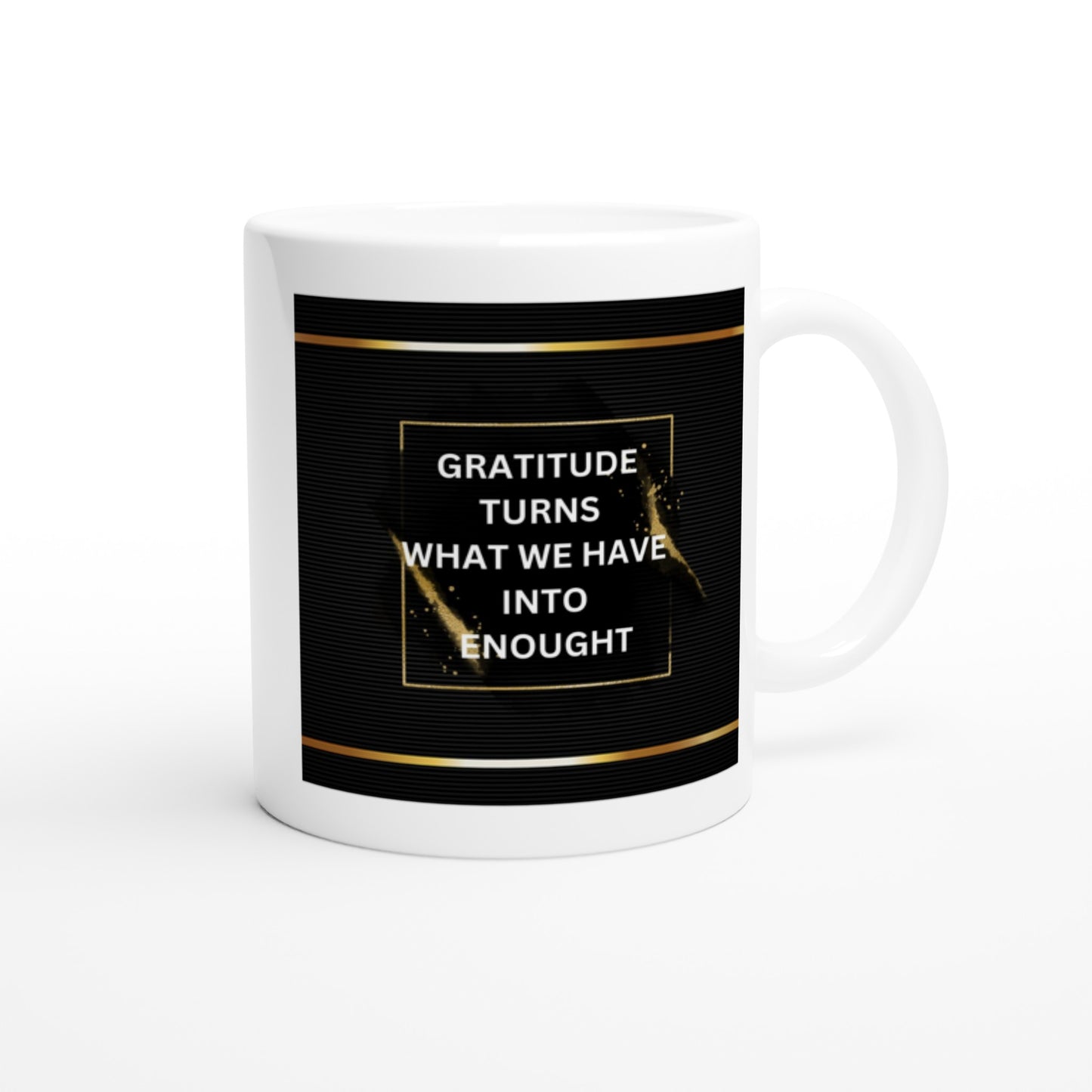 Love & Gratitude Ceramic Mug - Inspirational Powerful Words