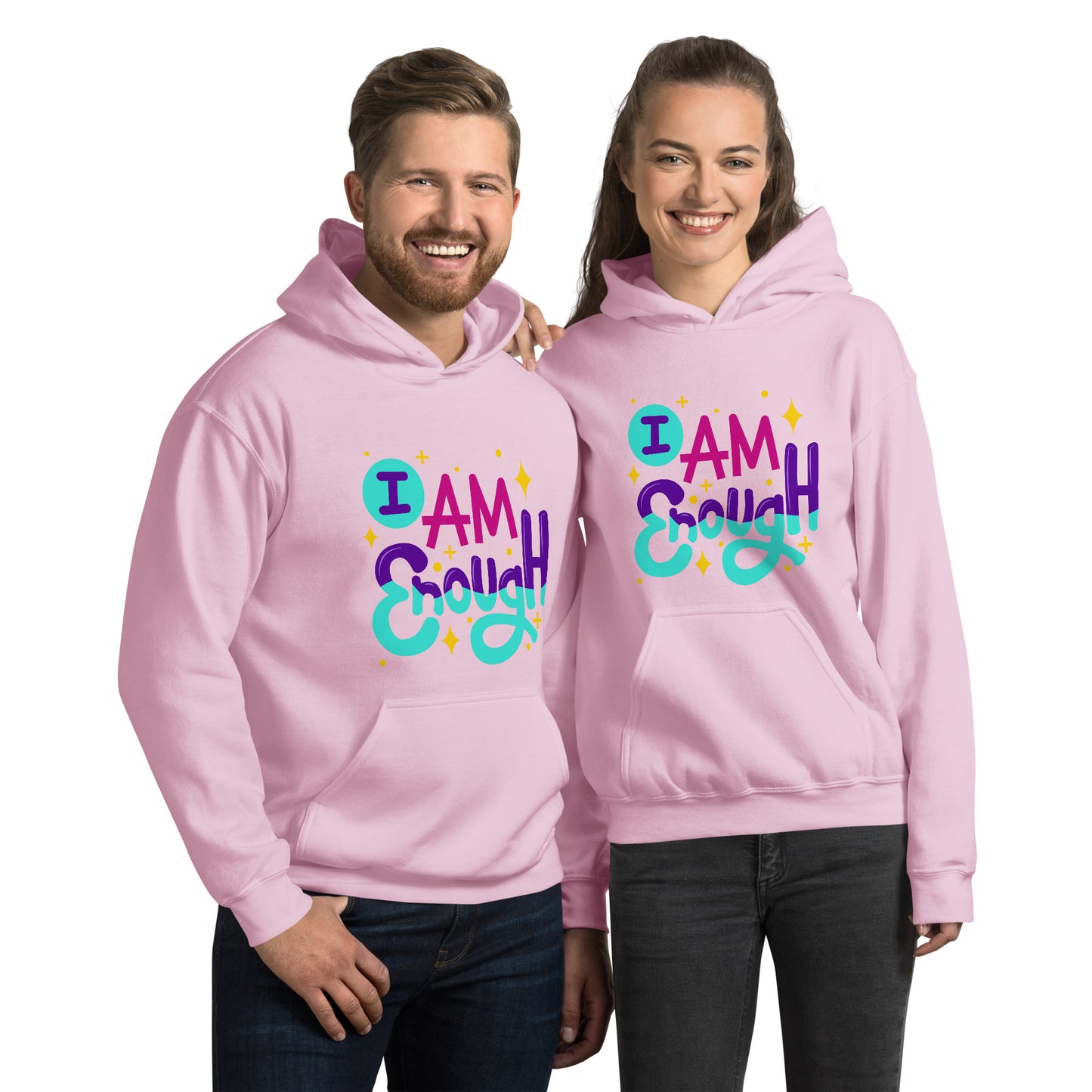 I AM ENOUGH, YOU ARE ENOUGH, Motivational Unisex Hoodie