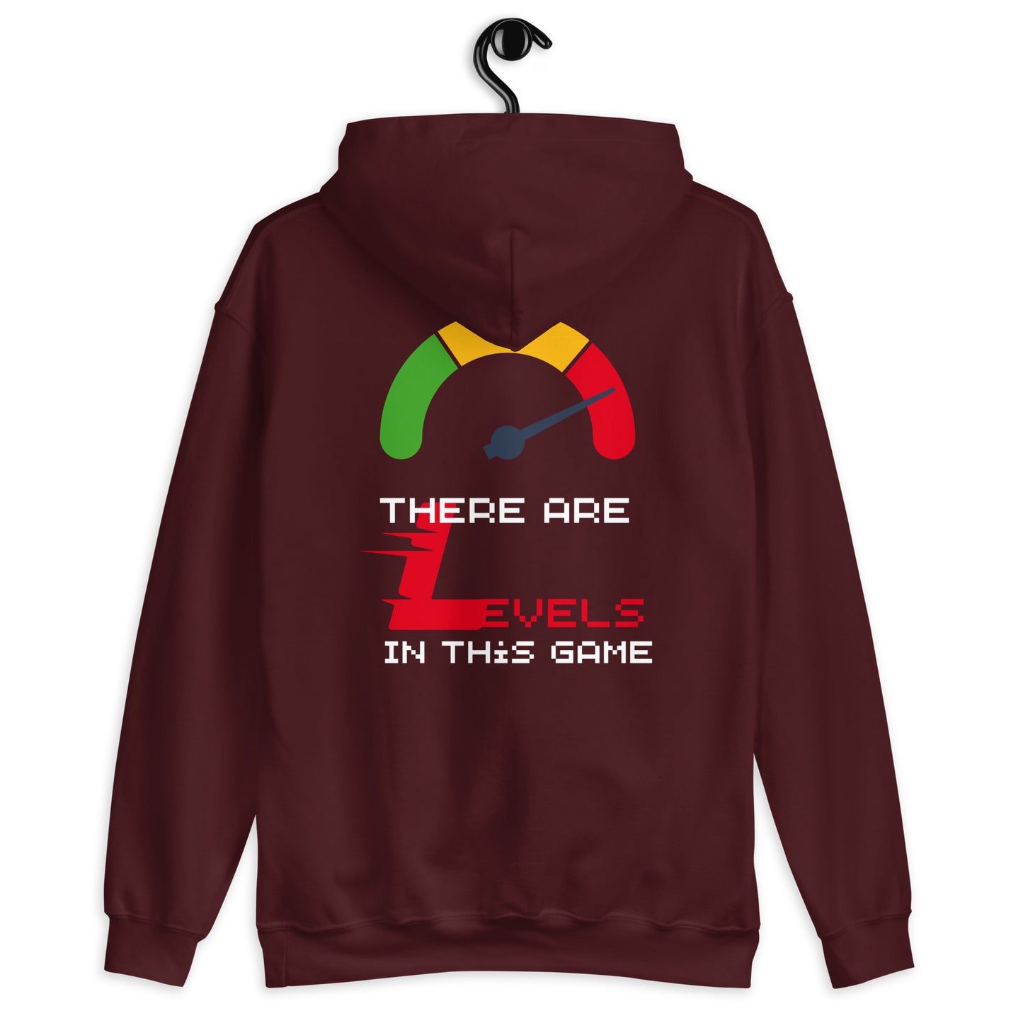 The There Are Levels In This Game Hoodie is a must-have in your wardrobe, so start your collection with this beautiful Hoodie. This Gaming Hoodie is perfect to keep you warm during autumn and winter time as well. This Hoodie is high quality, comfy, and super soft to the touch and is great for everyday wear. - red