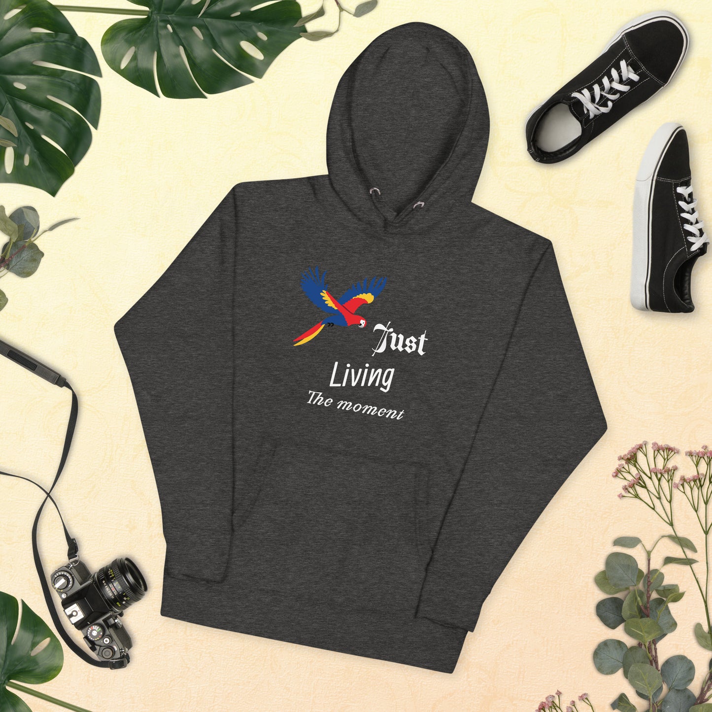 Just Living The Moment, Inspirational Unisex Hoodie