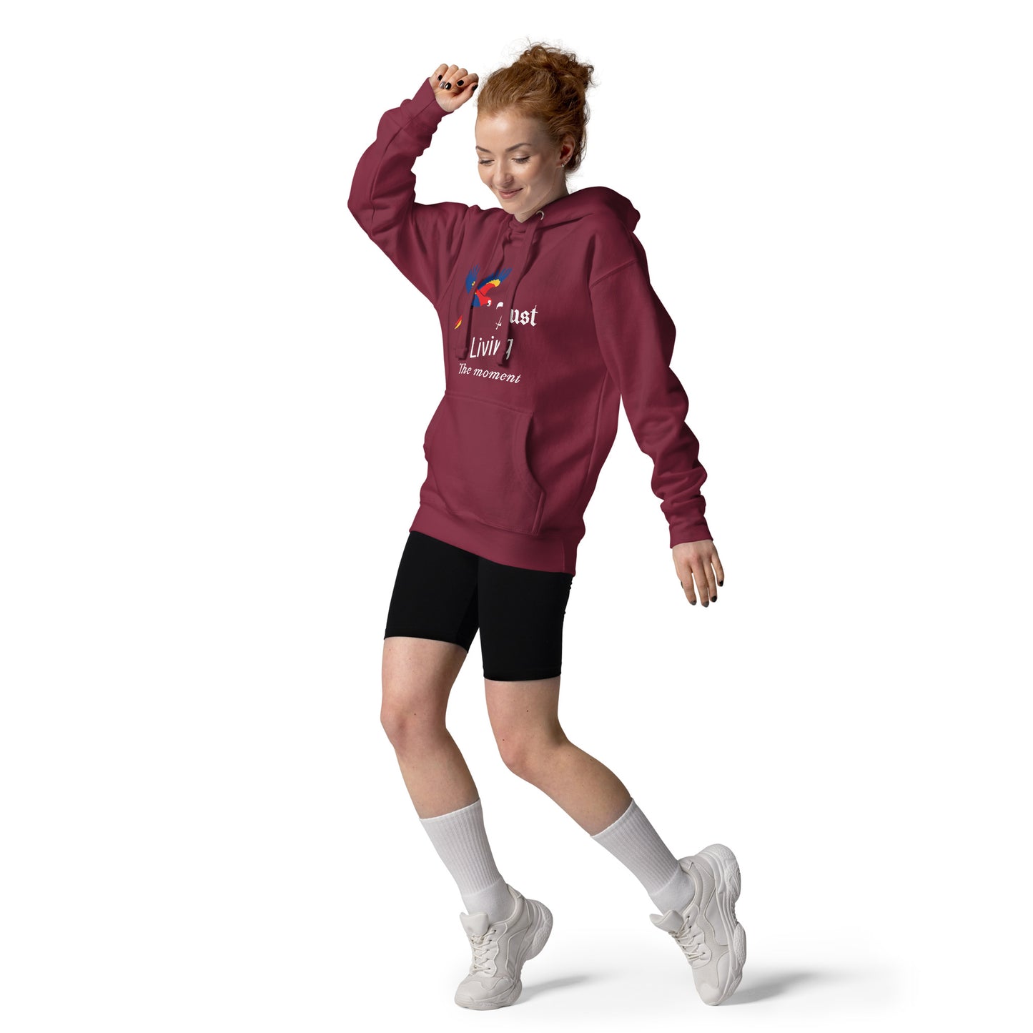 Just Living The Moment, Inspirational Unisex Hoodie