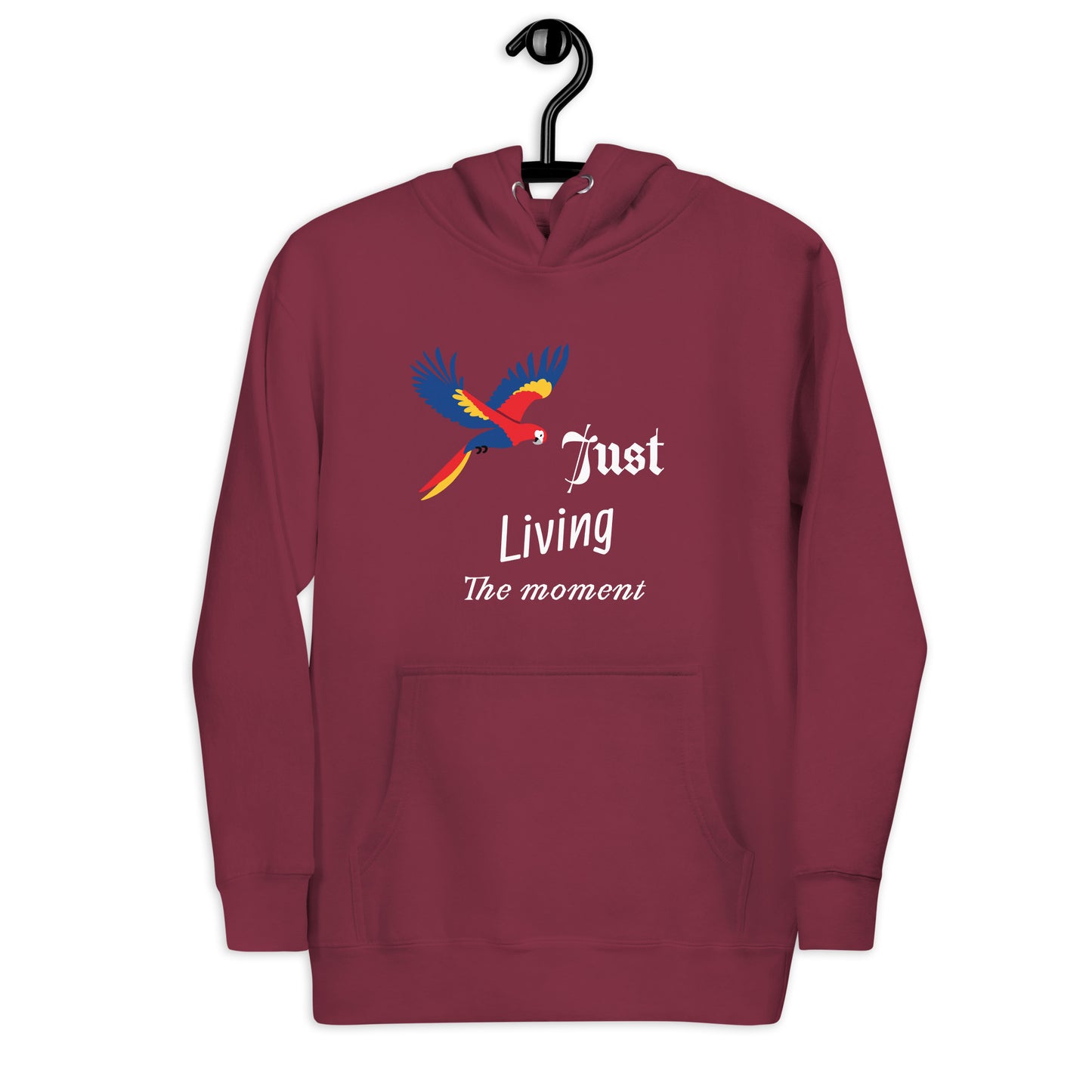 Just Living The Moment, Inspirational Unisex Hoodie