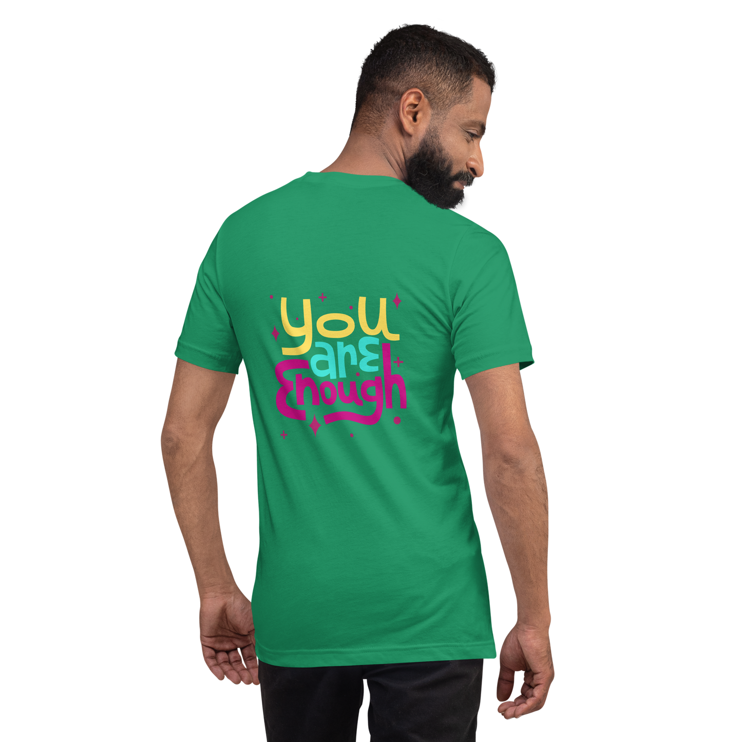 Mental Health Motivational Unisex T-shirt, Positive Quote, Front I Am Enough and Back You Are Enough, Gift Idea, Graphic Tee