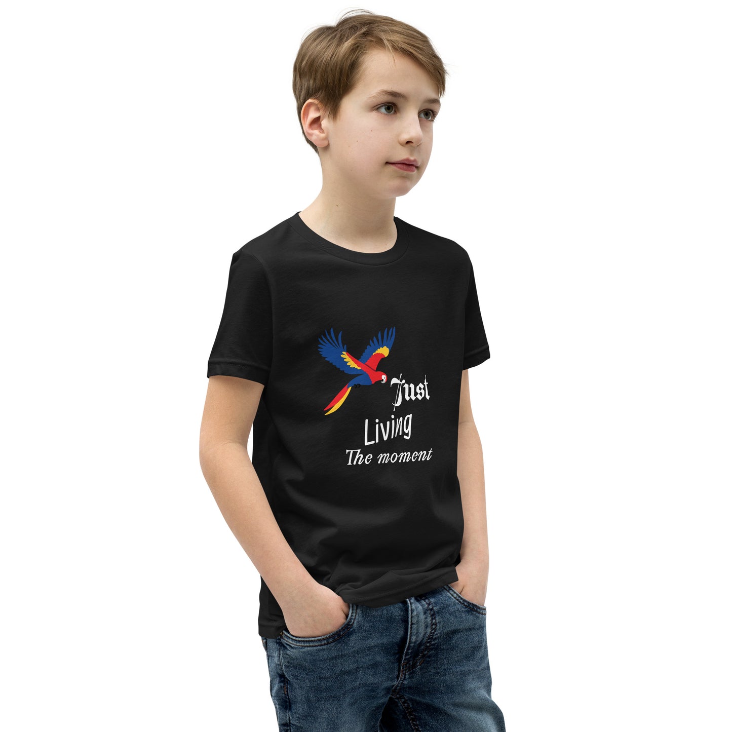 Inspirational Youth T-shirt, "Just Living The Moment", Fashion With Meaning - Unique Gift Idea