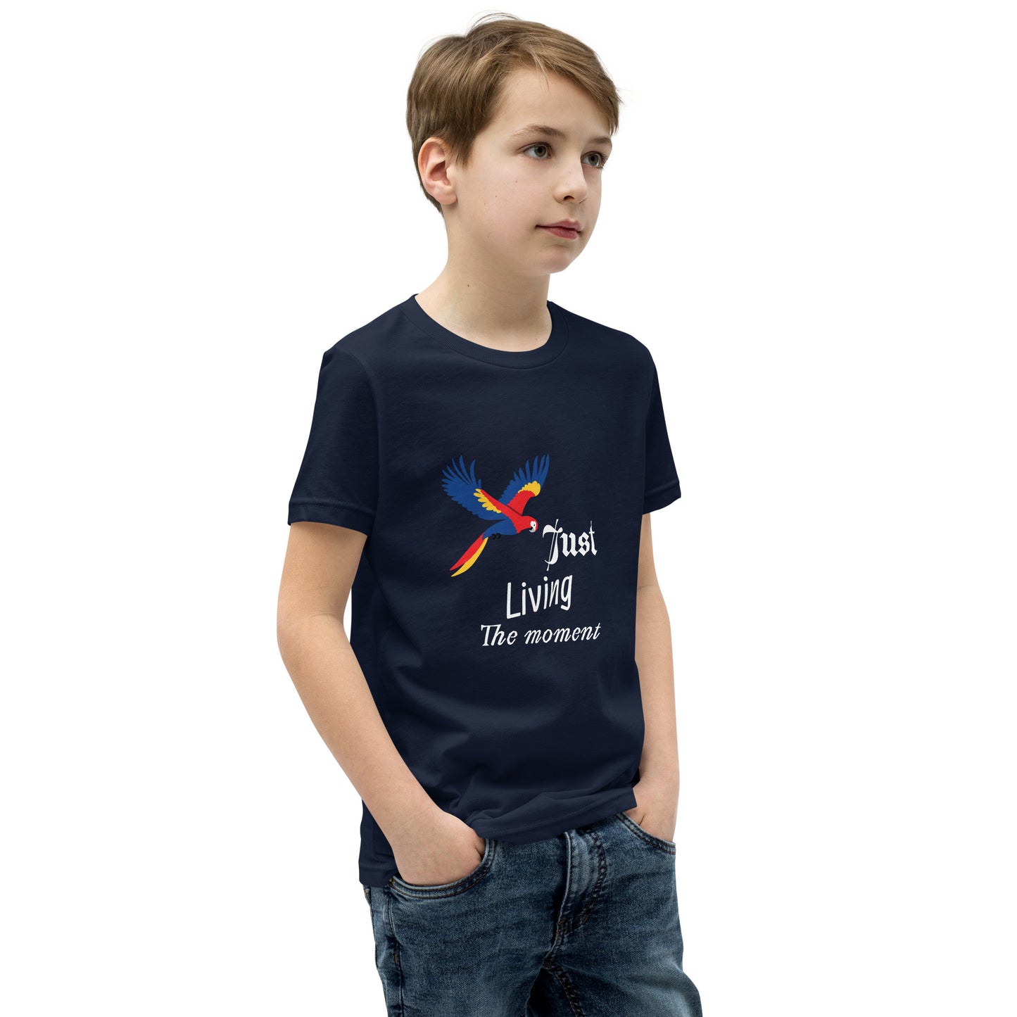 Inspirational Youth T-shirt, "Just Living The Moment", Fashion With Meaning - Unique Gift Idea