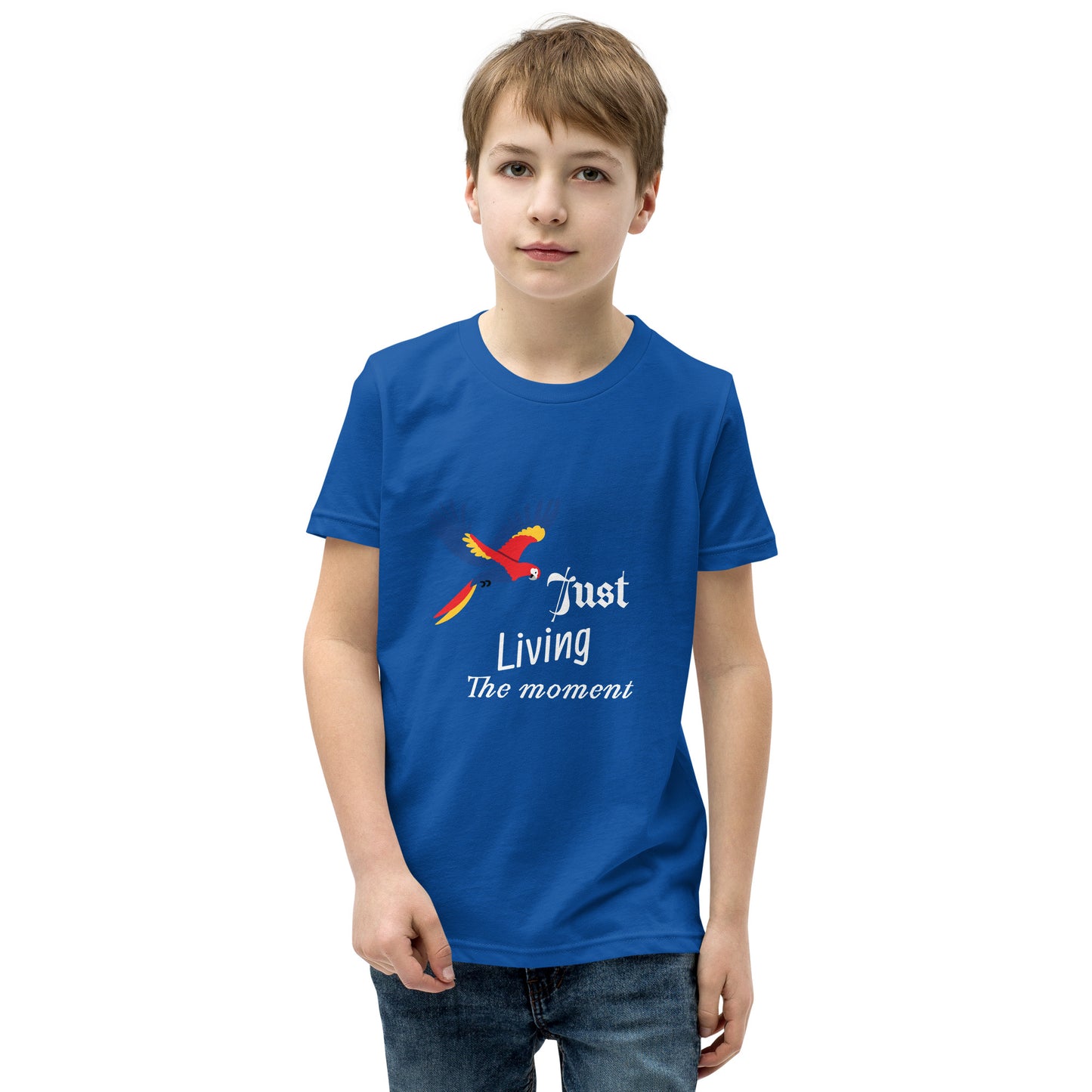 Inspirational Youth T-shirt, "Just Living The Moment", Fashion With Meaning - Unique Gift Idea
